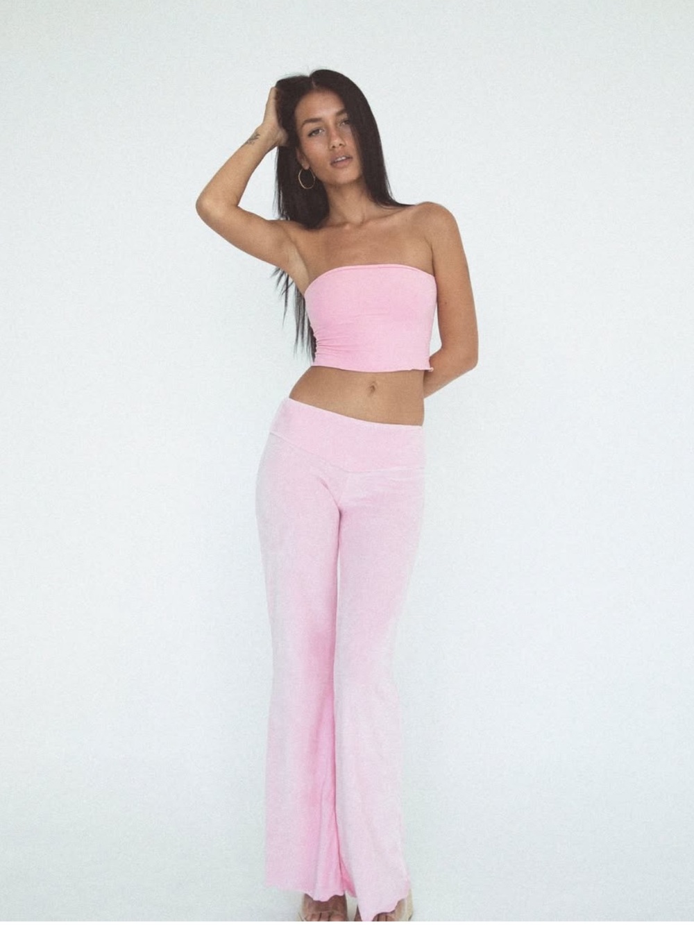 Indah Etra top and Tammy pants in pink